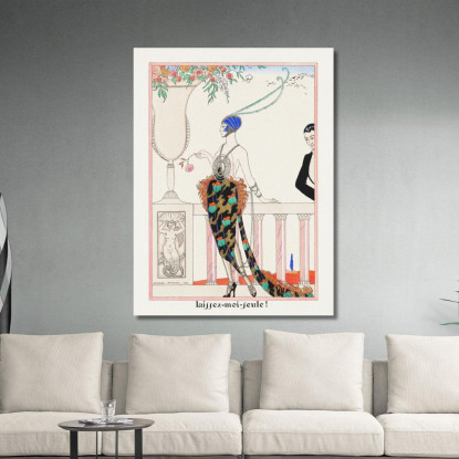 Lasciami Partire Da Les Feuillets D'Art George Barbier gbb93 quadro stampato su tela