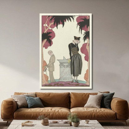La Meridiana George Barbier gbb96 quadro stampato su tela