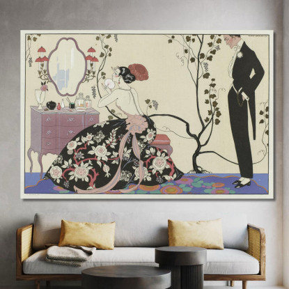 Il Gran Décolleté George Barbier gbb105 quadro stampato su tela