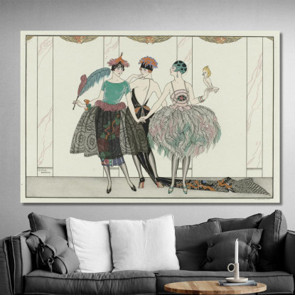 I Bellissimi Selvaggi George Barbier gbb117 quadro stampato su tela