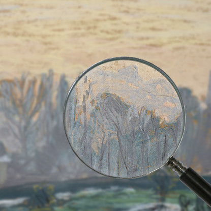 Paesaggio Invernale Con Cielo Serale Claude Monet mnt374 quadro stampato su tela