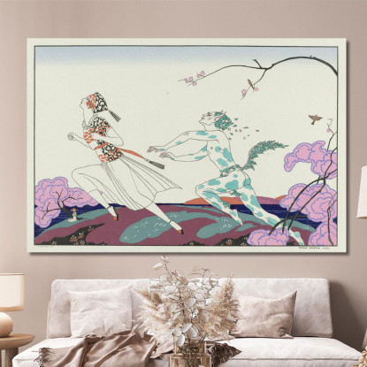 Pomeriggio Da Fauno George Barbier gbb126 quadro stampato su tela