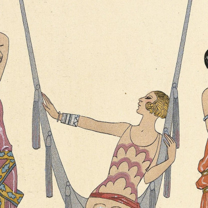Estate Estate George Barbier gbb134 quadro stampato su tela