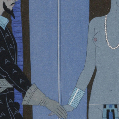Pocohontas Incontra John Smith George Barbier gbb143 quadro stampato su tela