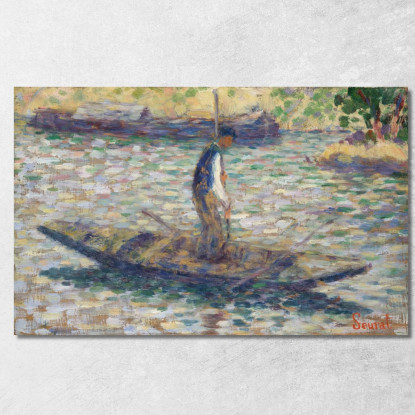 Un Pescatore Georges Seurat gsr1 quadro stampato su tela