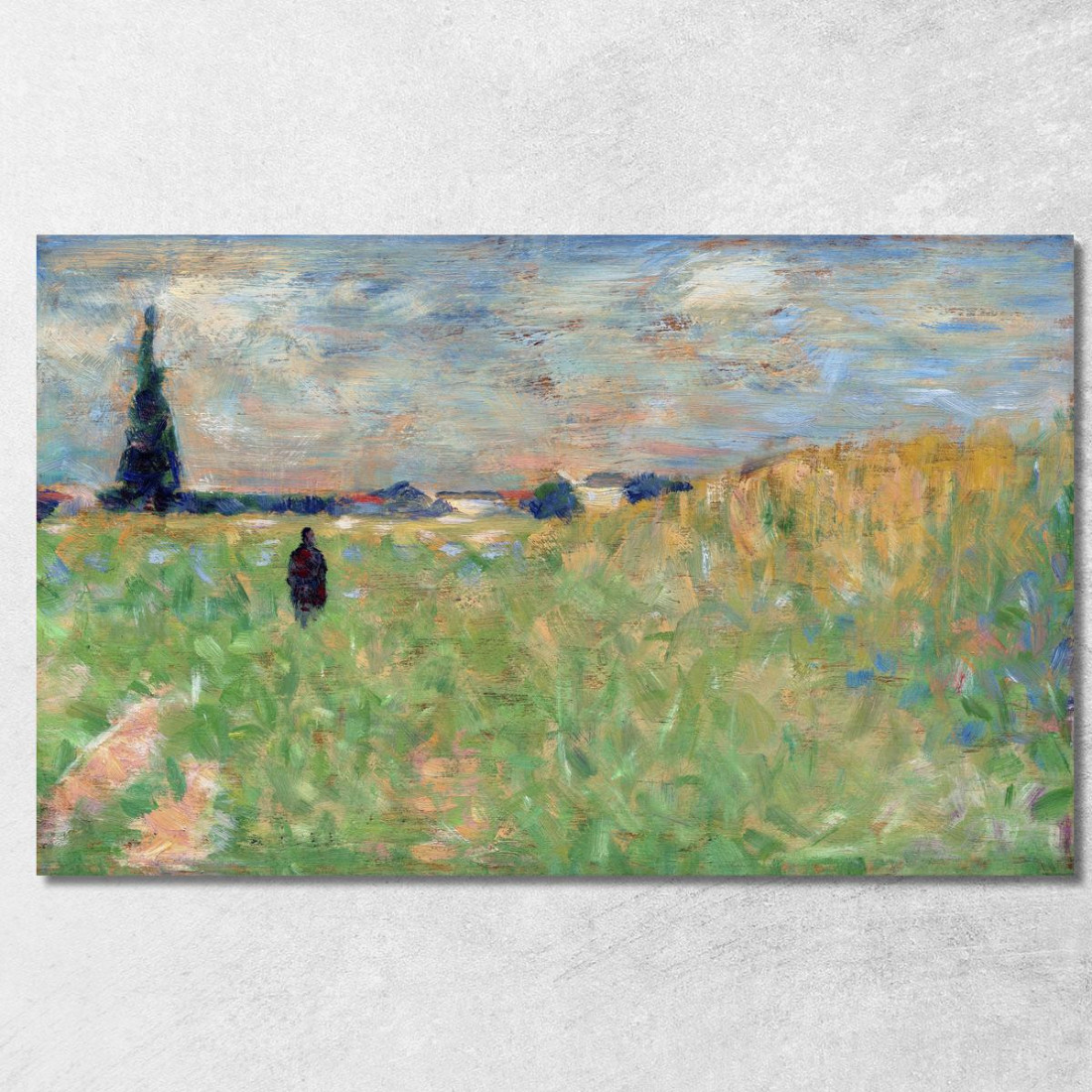 Un Paesaggio Estivo Georges Seurat gsr4 quadro stampato su tela