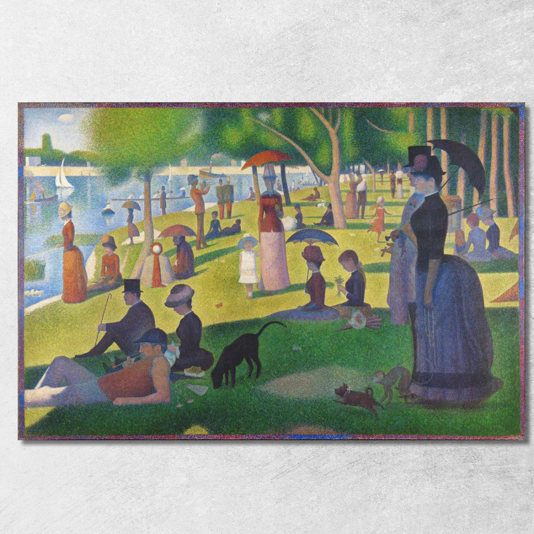 Una Domenica Alla Grande Jatte Georges Seurat gsr5 quadro stampato su tela