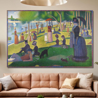 Una Domenica Alla Grande Jatte Georges Seurat gsr5 quadro stampato su tela