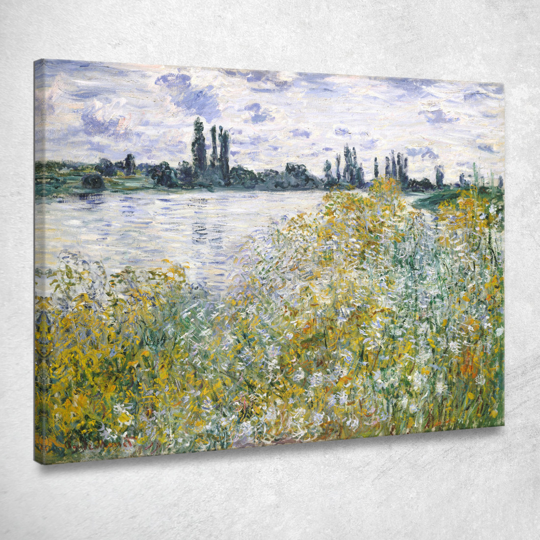Ile Aux Fleurs Vicino A Vétheuil 1880 Claude Monet mnt381 quadro stampato su tela Ile Aux Fleurs Vicino A Vétheuil 1880 Claude Monet mnt381 quadro stampato su tela