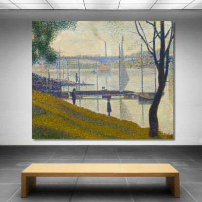 Ponte A Courbevoie Georges Seurat gsr11 quadro stampato su tela