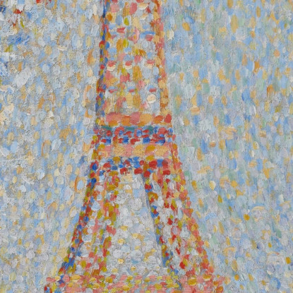 Torre Eiffel Georges Seurat gsr13 quadro stampato su tela