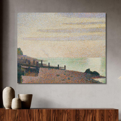 Serata Honfleur Georges Seurat gsr15 quadro stampato su tela