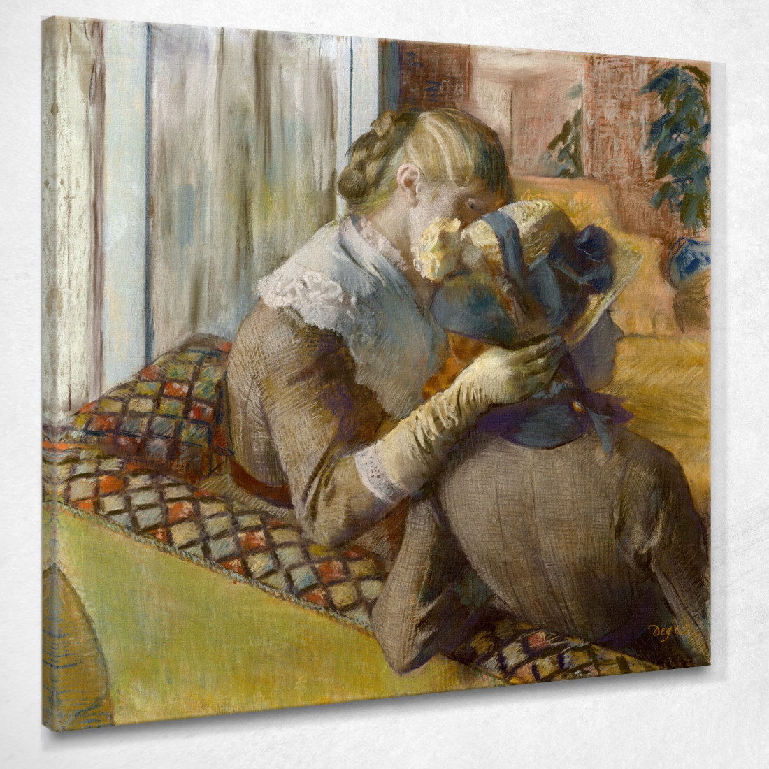 Dalla Modista Edgar Degas edg4 quadro stampato su tela Dalla Modista Edgar Degas edg4 quadro stampato su tela