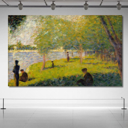 Studio Per Una Domenica Sulla Grande Jatte Georges Seurat gsr61 quadro stampato su tela