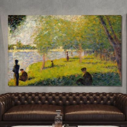 Studio Per Una Domenica Sulla Grande Jatte Georges Seurat gsr61 quadro stampato su tela