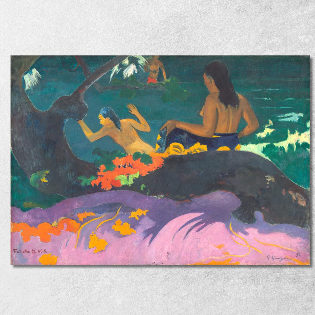 Meat By The Sea Si Trova Nelle Vicinanze Paul Gauguin pgg25 quadro stampato su tela