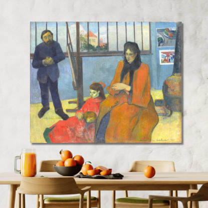 La Famiglia Schuffenecker Paul Gauguin pgg138 quadro stampato su tela