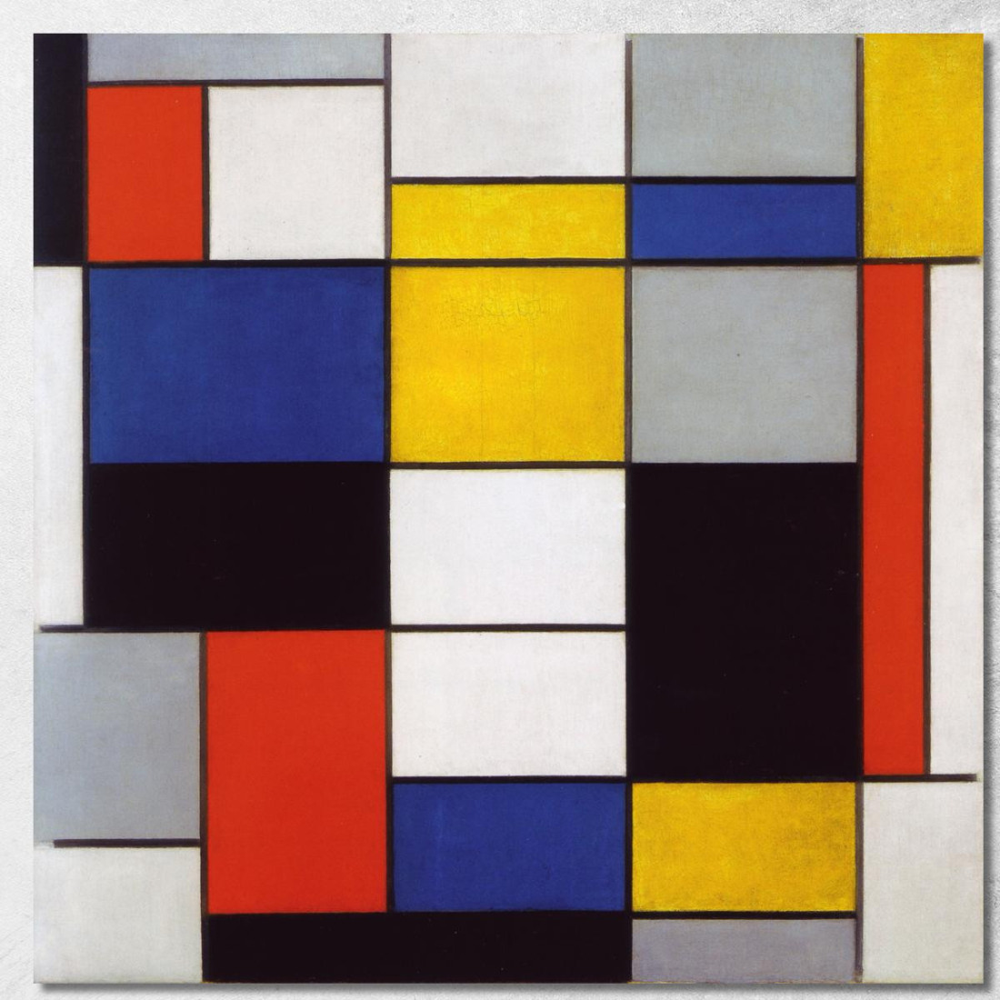 Composizionea Piet Mondrian pmn3 quadro stampato su tela