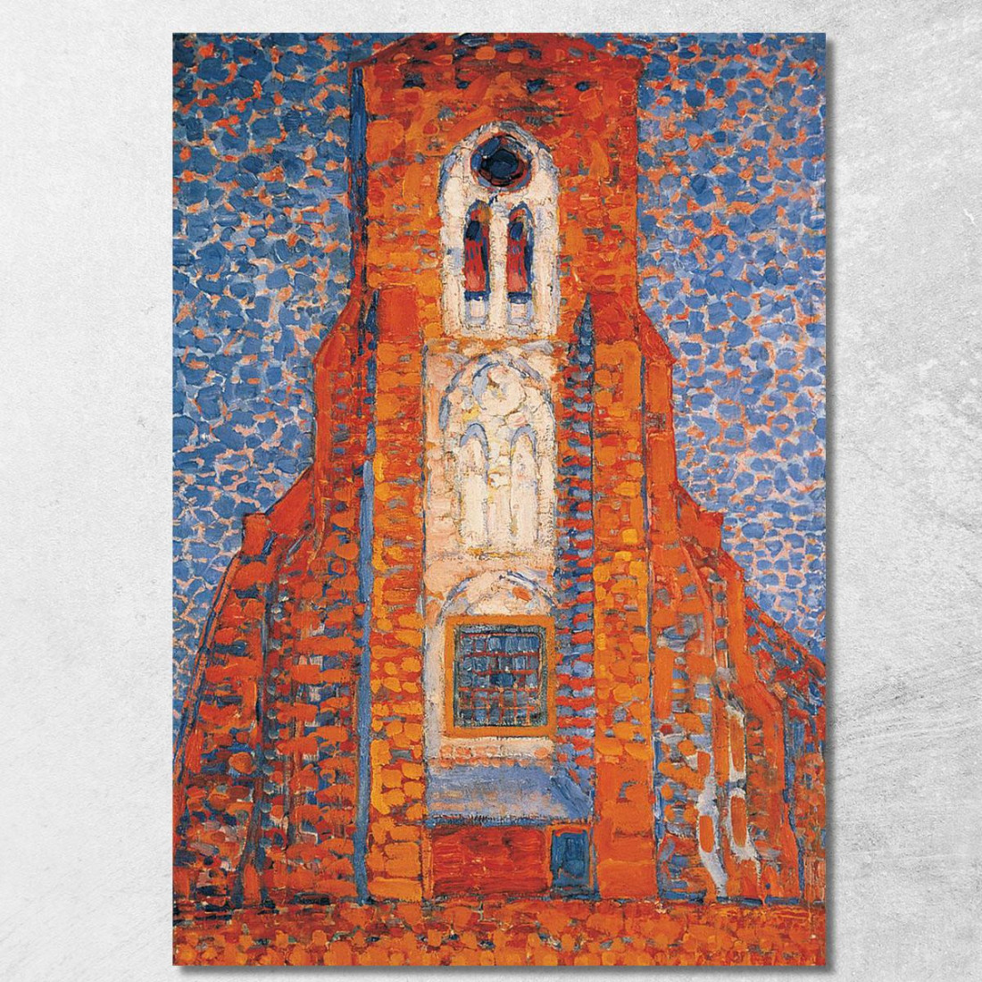 Chiesa Del Sole In Zelanda Facciata Della Chiesa Zoutelande Piet Mondrian pmn12 quadro stampato su tela