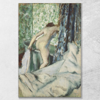 Donna Nuda Il Bagno Mattutino Edgar Degas edg57 quadro stampato su tela