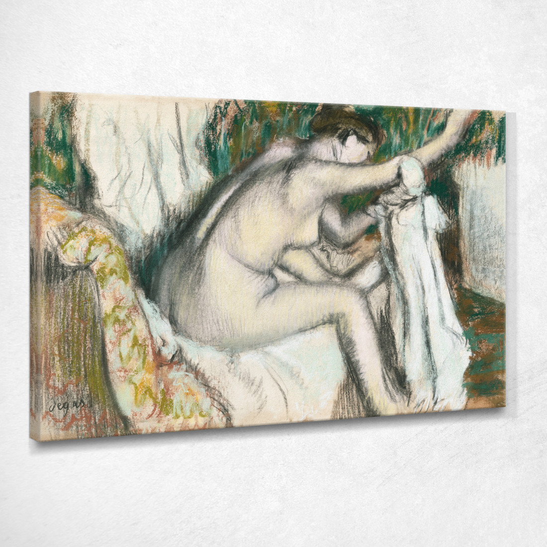 Donna Nuda Donna Che Si Asciuga Il Braccio Edgar Degas edg61 quadro stampato su tela Donna Nuda Donna Che Si Asciuga Il Braccio Edgar Degas edg61 quadro stampato su tela