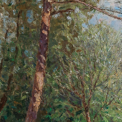 Un Paesaggio Soleggiato Con Ruscello Alfred Zoff azf8 quadro stampato su tela
