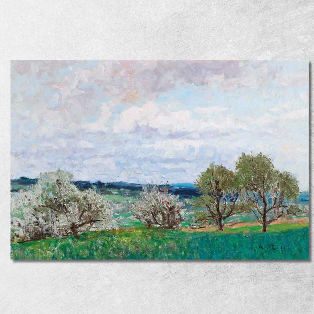 Alberi In Fiore A Deutschlandsberg Alfred Zoff azf24 quadro stampato su tela Alberi In Fiore A Deutschlandsberg Alfred Zoff azf24 quadro stampato su tela