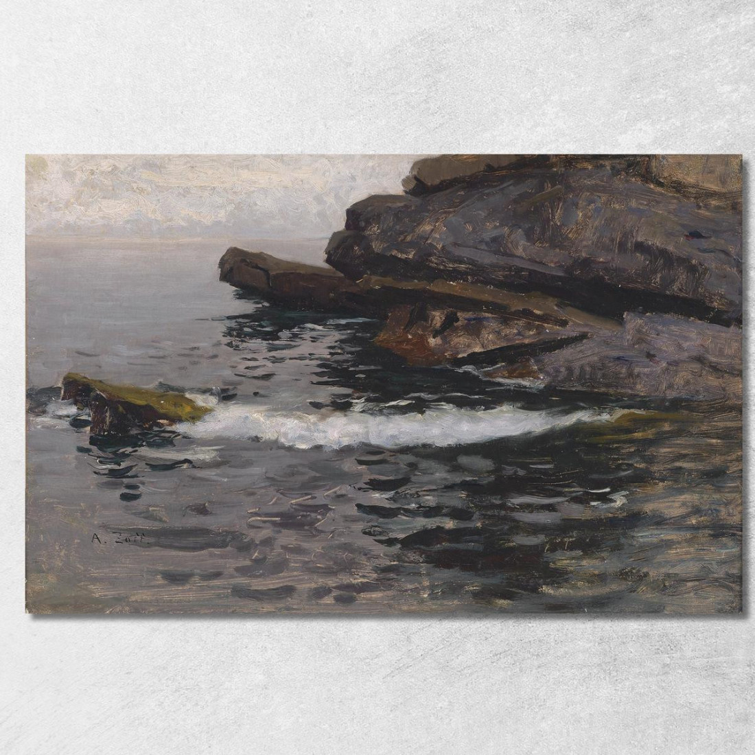 Felsküste Bei Capo Lungo Alfred Zoff azf36 quadro stampato su tela Felsküste Bei Capo Lungo Alfred Zoff azf36 quadro stampato su tela