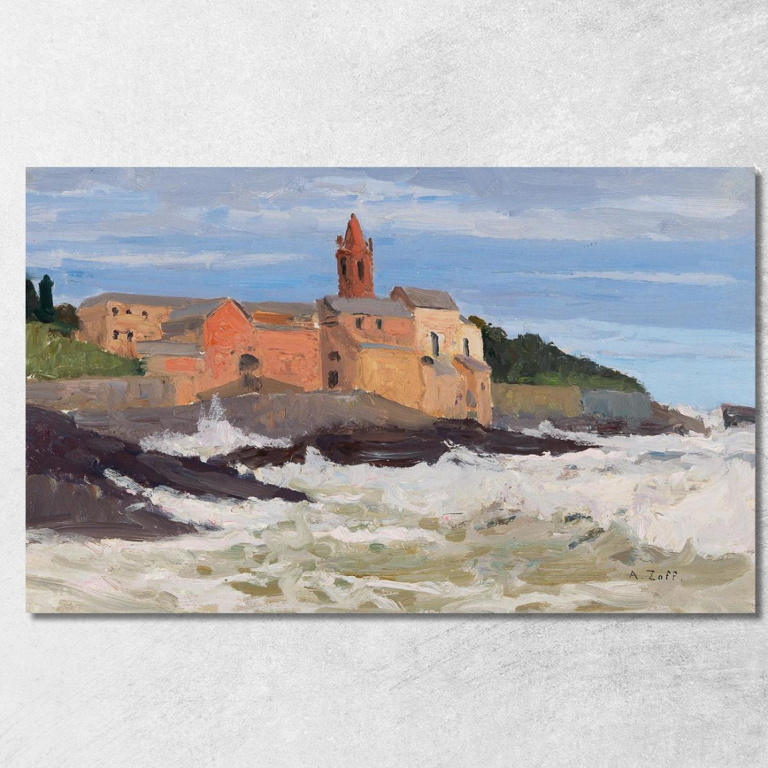 San Giuliano In Genoa Alfred Zoff azf57 quadro stampato su tela San Giuliano In Genoa Alfred Zoff azf57 quadro stampato su tela