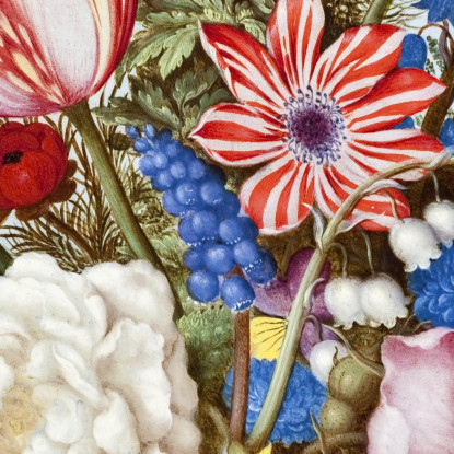 Mazzo Di Fiori Su Una Sporgenza 1619 Ambrosius Bosschaert abc1 quadro stampato su tela