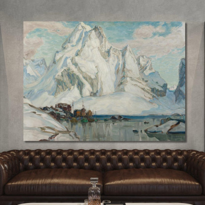 Dopo Il Massacro. Studio Dalla Norvegia Settentrionale Anna Boberg abb5 quadro stampato su tela