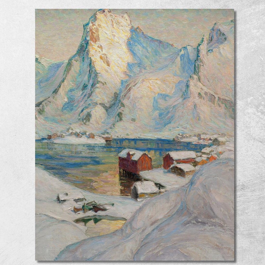 Una Giornata Di Primavera Artica. Studio Dalla Norvegia Settentrionale Anna Boberg abb7 quadro stampato su tela Una Giornata Di Primavera Artica. Studio Dalla Norvegia Settentrionale Anna Boberg abb7 quadro stampato su tela
