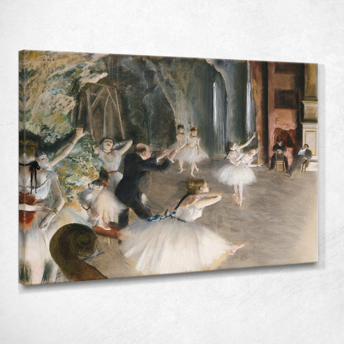 La Prova Sul Palco 1874 Edgar Degas edg81 quadro stampato su tela La Prova Sul Palco 1874 Edgar Degas edg81 quadro stampato su tela