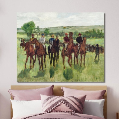 I Cavalieri 1885 Edgar Degas edg82 quadro stampato su tela