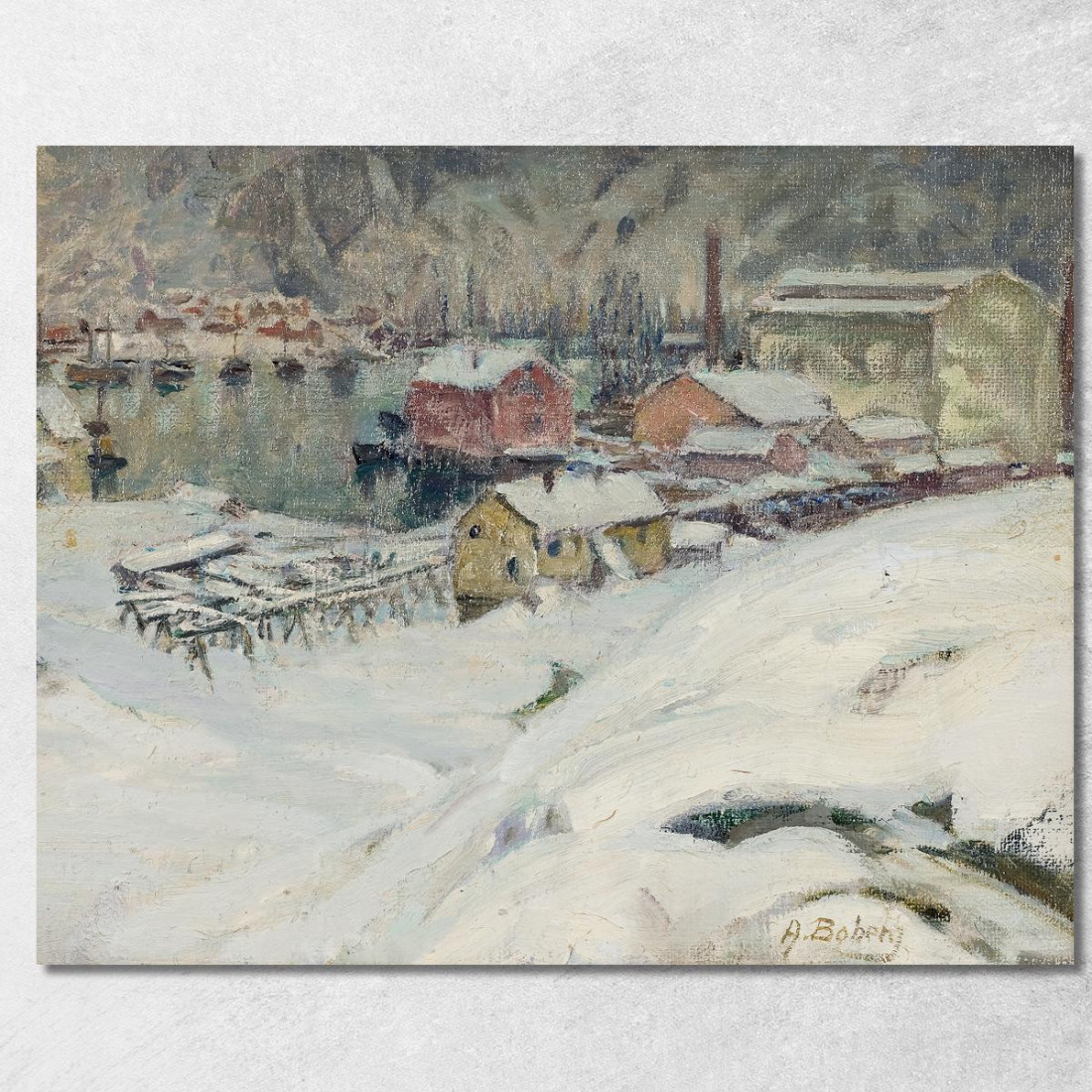 Tempo Nuvoloso. Studio Dal Nord Della Norvegia Anna Boberg abb31 quadro stampato su tela Tempo Nuvoloso. Studio Dal Nord Della Norvegia Anna Boberg abb31 quadro stampato su tela