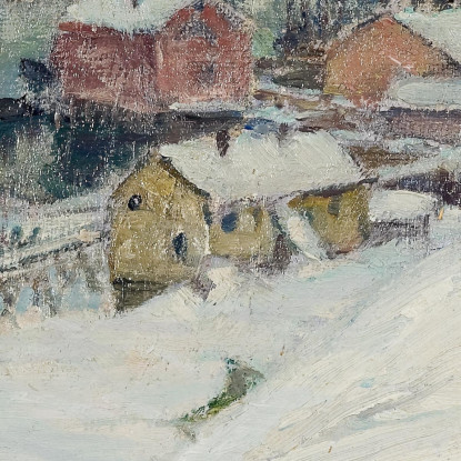 Tempo Nuvoloso. Studio Dal Nord Della Norvegia Anna Boberg abb31 quadro stampato su tela
