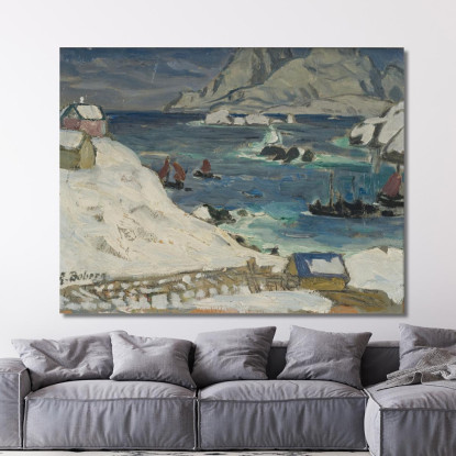 Correre Prima Della Tempesta. Studio Dalla Norvegia Settentrionale Anna Boberg abb32 quadro stampato su tela