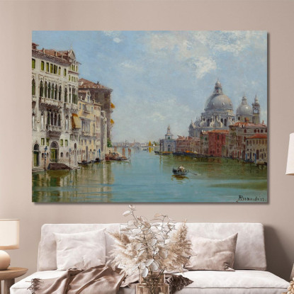 A Gondola Near Santa Maria Della Salute Antonietta Brandeis abn1 quadro stampato su tela