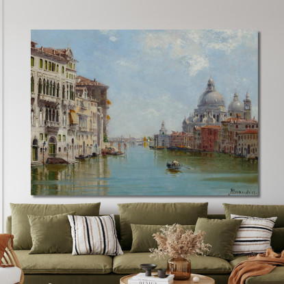 A Gondola Near Santa Maria Della Salute Antonietta Brandeis abn1 quadro stampato su tela