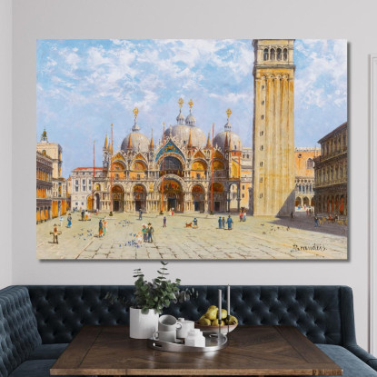 Basilica Di San Marco Antonietta Brandeis abn8 quadro stampato su tela