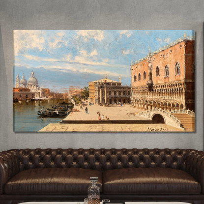 Il Palazzo Ducale Venezia Antonietta Brandeis abn19 quadro stampato su tela