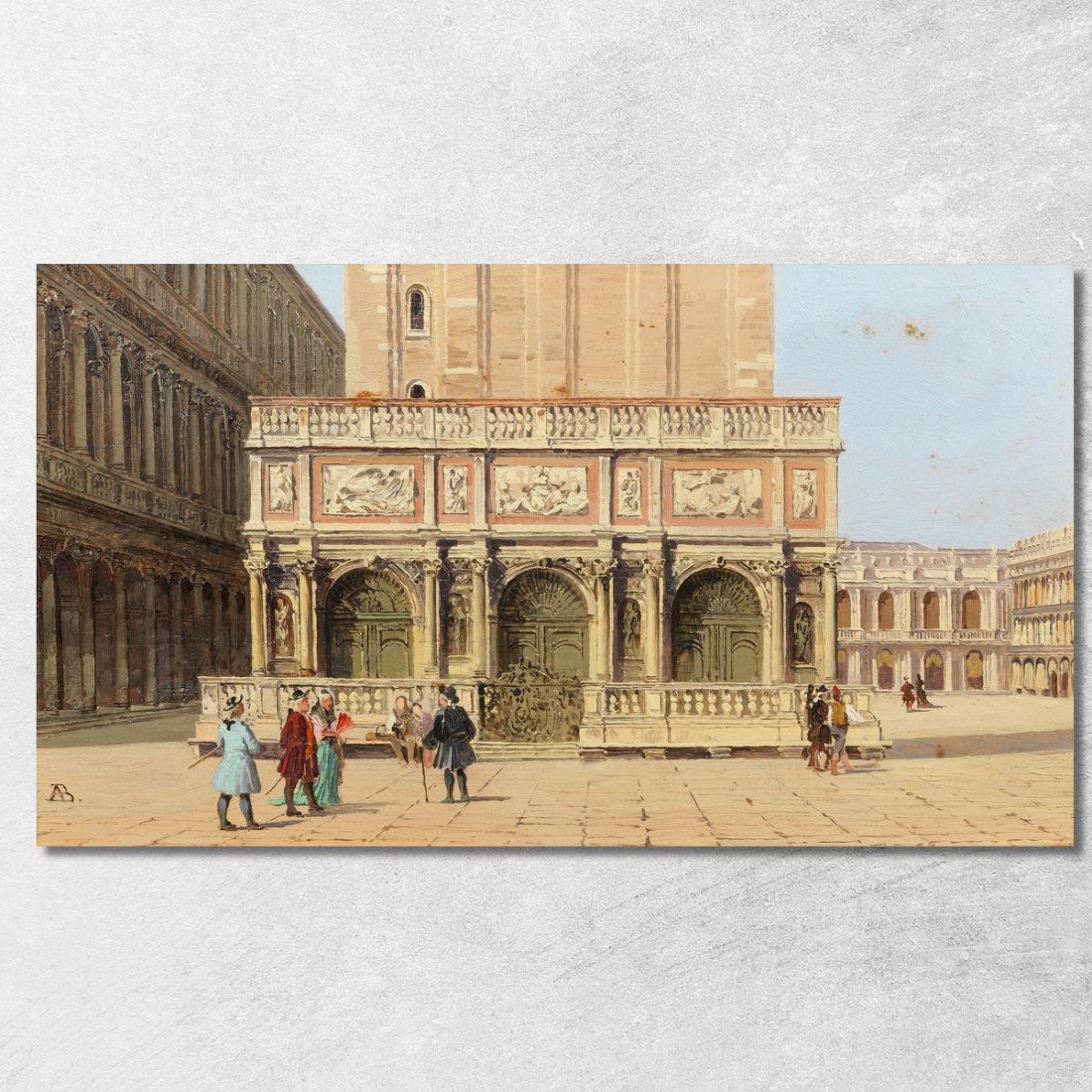 La Loggietta Piazza Di Marco Antonietta Brandeis abn21 quadro stampato su tela La Loggietta Piazza Di Marco Antonietta Brandeis abn21 quadro stampato su tela