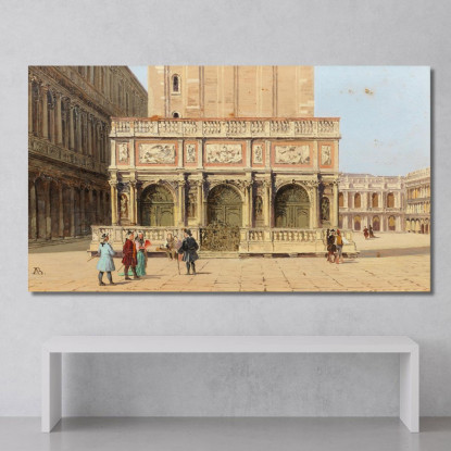 La Loggietta Piazza Di Marco Antonietta Brandeis abn21 quadro stampato su tela