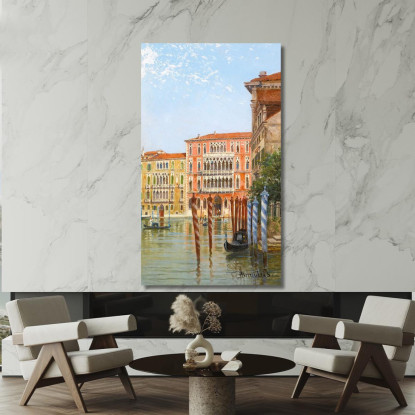 Palazzo Ca' Foscari Venice Antonietta Brandeis abn24 quadro stampato su tela