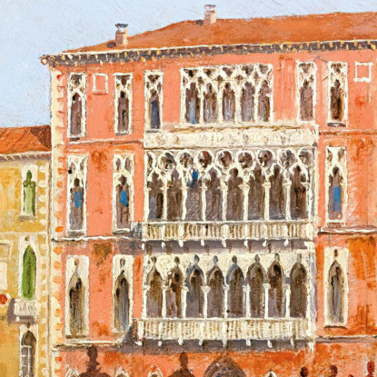 Palazzo Ca' Foscari Venice Antonietta Brandeis abn24 quadro stampato su tela