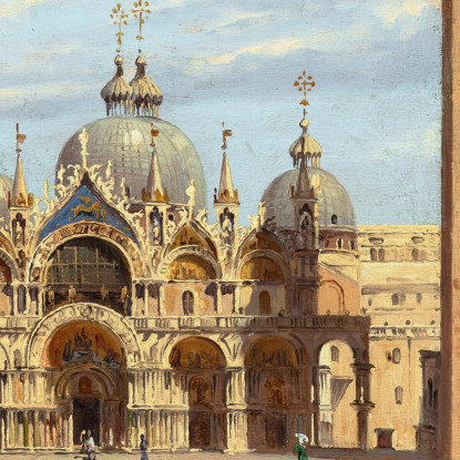 Piazza San Marco Venice Antonietta Brandeis abn28 quadro stampato su tela