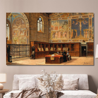 Sacristia Di S. Croce Firenze Antonietta Brandeis abn32 quadro stampato su tela