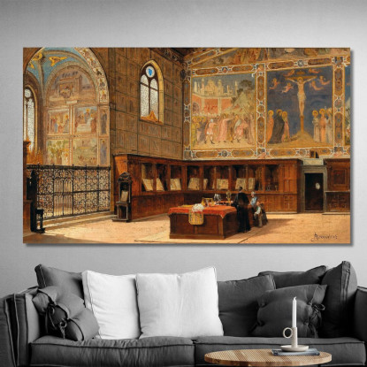 Sacristia Di S. Croce Firenze Antonietta Brandeis abn32 quadro stampato su tela