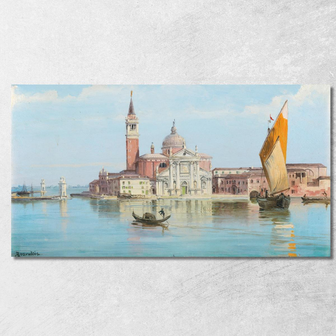 Santa Maria Della Salute Venezia Antonietta Brandeis abn34 quadro stampato su tela Santa Maria Della Salute Venezia Antonietta Brandeis abn34 quadro stampato su tela