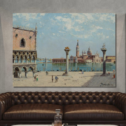 Piazza San Marco Antonietta Brandeis abn35 quadro stampato su tela